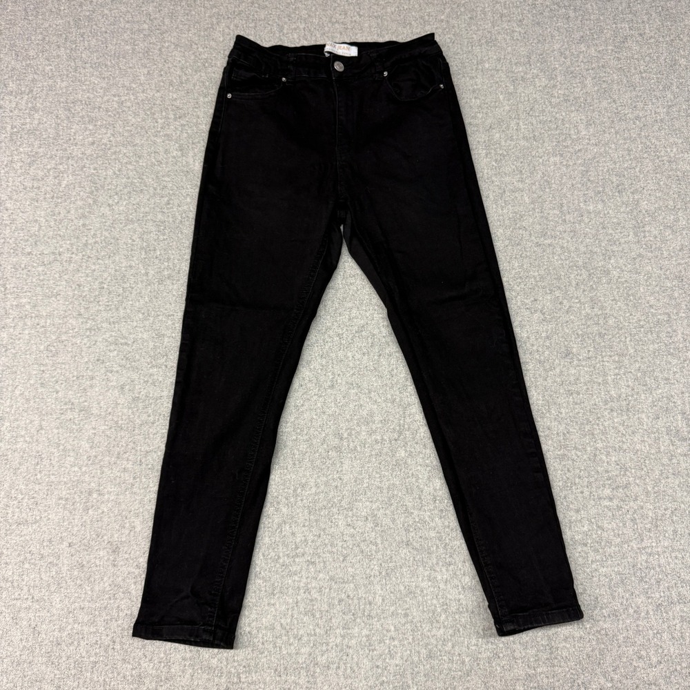 Wax Jean Skinny Jeans Size 13/31 Black Sustainable Denim High Rise Stretch Pants